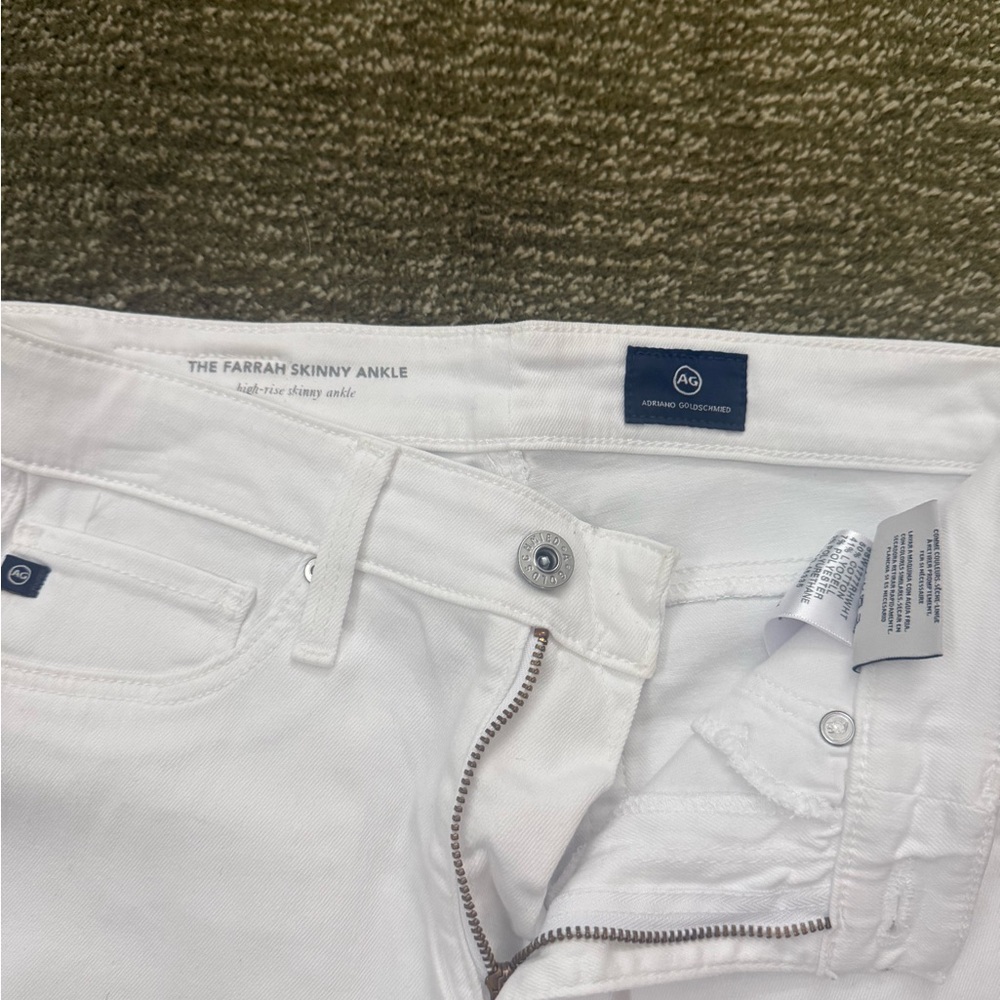 Ag Adriano Goldschmied White Skinny Jeans for Women - Picture 3 of 4
